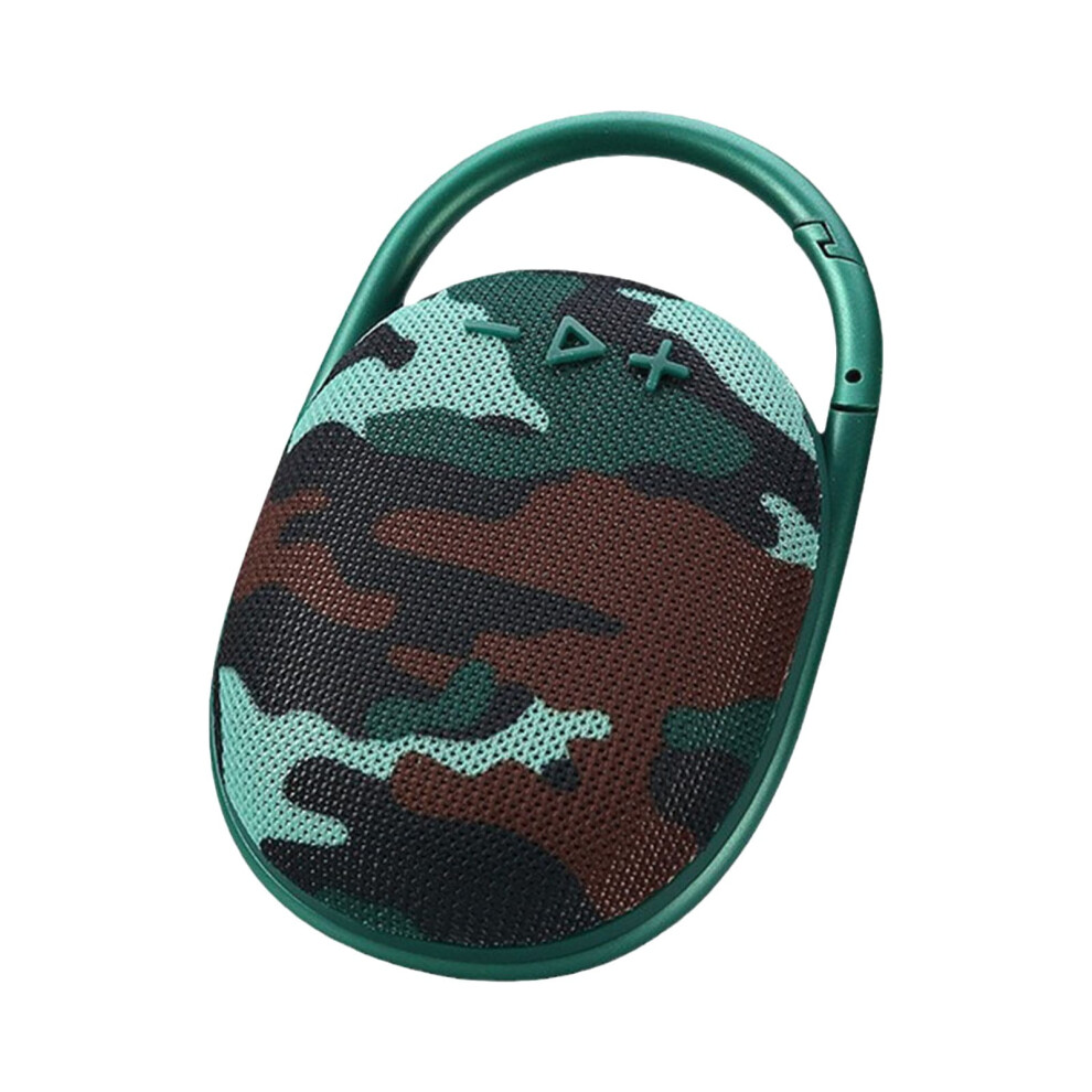 Paveos Portable Wireless Speaker With Enhanced Bass, Led & Carabiner - Compatible With Micro Computer Speakers, Light/Green 9009879014447