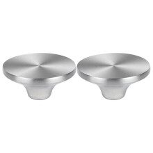 2Pcs Stainless Steel Pot Lid Cookware Lid Replacement Cover Universal Pot Knobs Handgrip Kitchen Supplies ( Silver )