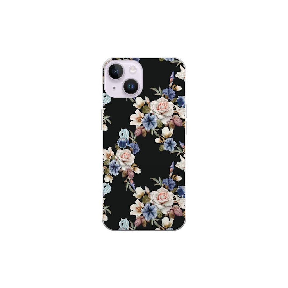 Compatible With Apple Compatible With Iphone 15 Plus Transparent Case Floral 9009879015598