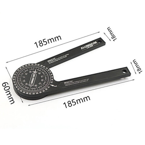 VBVC Miter Saw Protractor Scale Angle Finder Ruler Goniometer Degree Measuring Tool 2