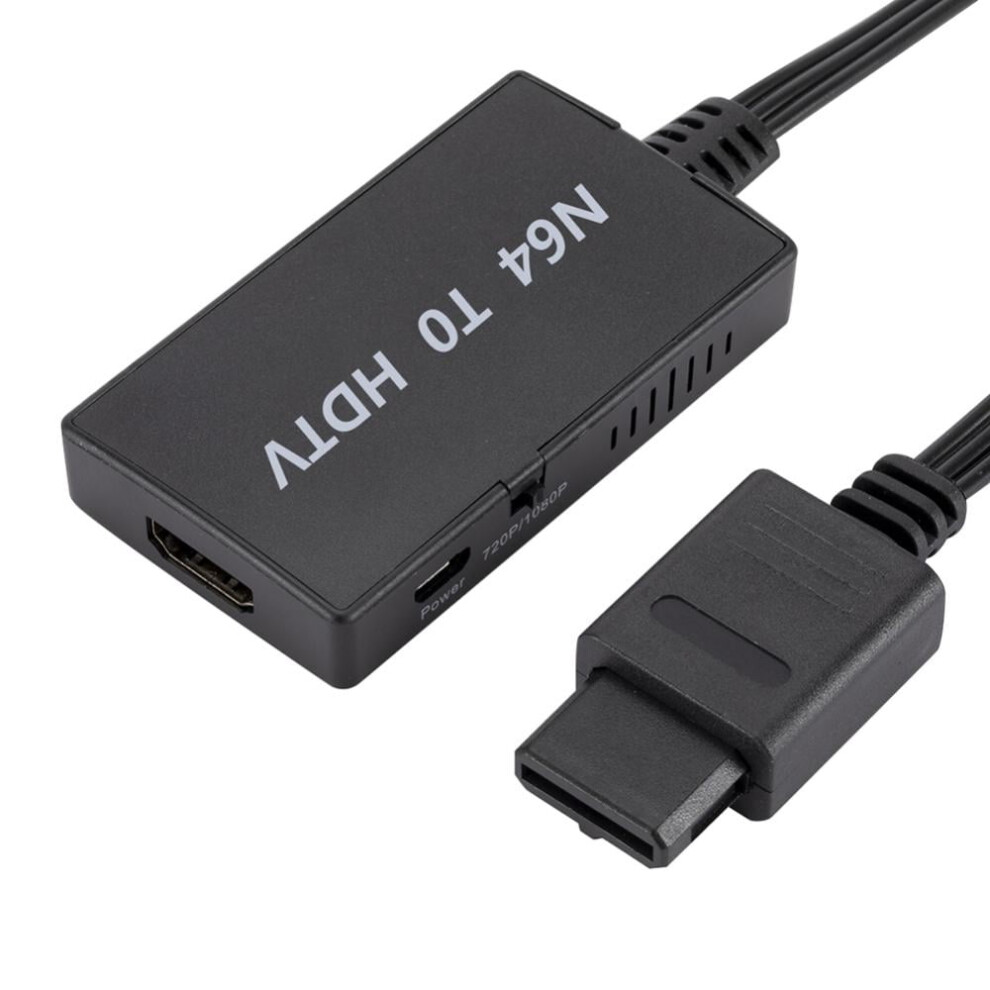 N64 To Hdmi-Compatible Converter Hd Link Cable No Need Drivers Hdmi-Compatible Cable For Compatible With Nintendo 64 Black 9009879014362