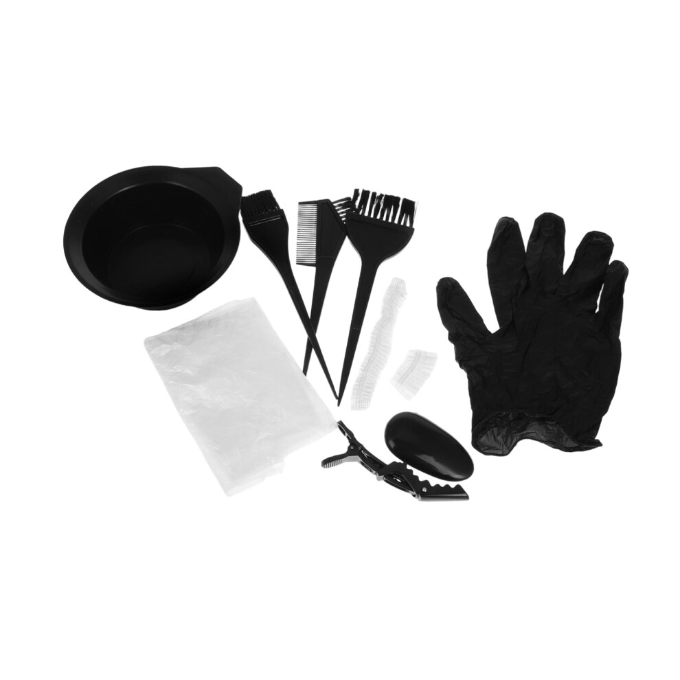 Professional Hair Dye Kit with Bowl Brush Gloves Ear Covers and Clips for Home and Salon Use