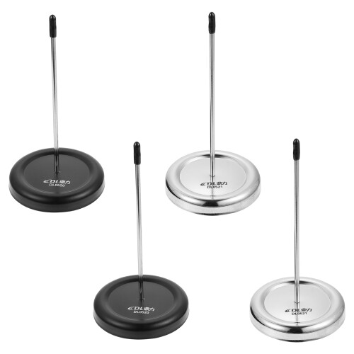 1 Set 4Pcs Detachable Receipt Holders Desktop Paper Menu Holders (Black Silver)