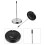 1 Set 4Pcs Detachable Receipt Holders Desktop Paper Menu Holders (Black Silver) 3