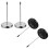 1 Set 4Pcs Detachable Receipt Holders Desktop Paper Menu Holders (Black Silver) 4