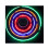 Mini USB Fan with 64 Colorful LED Patterns Circular Display (Silver) 3
