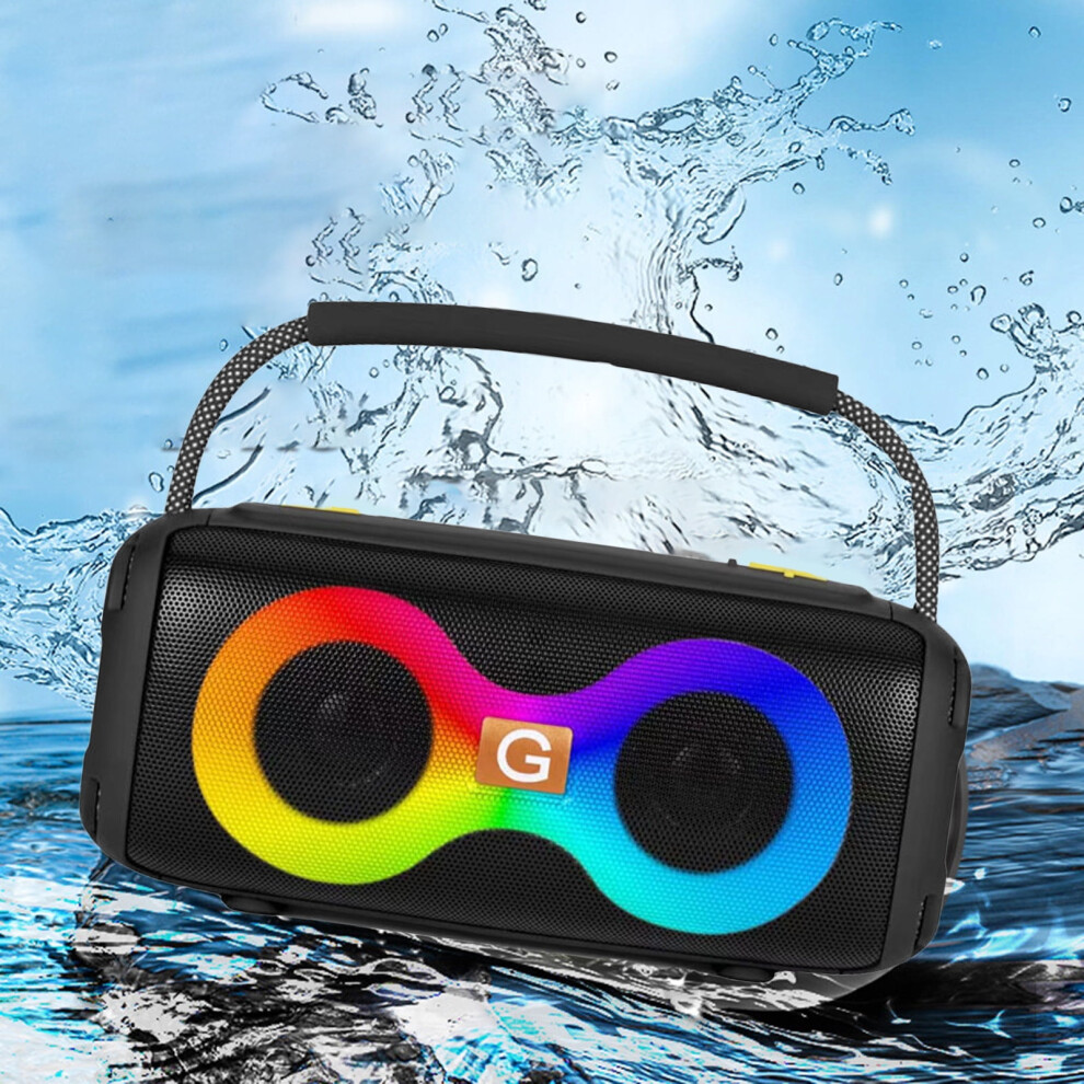 Karymi Bluetooth Speaker 10W Portable, Ipx7 Waterproof, Rgb S, Stereo Sound, Compatible With All Devices, Shower Speaker For Teen Boy Gifts Light 9180479477853