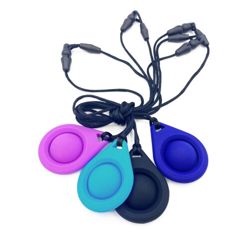 Silicone Teether Soother Chewing ToySilicone Chewable Pendant Teething Necklace 1