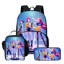 K-Pop Demon Hunter Backpack Shoulder Bag Lunch Bag Pencil Case School Backpack 3PCWKH0010