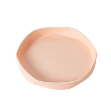 Yesbay Sturdy Durable Pot Tray Multi Colors Thickened Plastic Plant Pot Saucer,Pink L