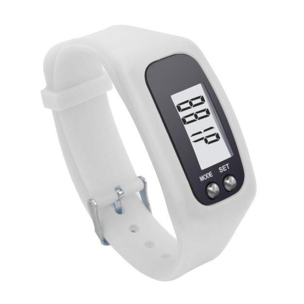 Digital LCD Pedometer Run Step Walking Distance Calorie Counter Watch Bracelet