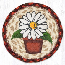 LC-417 Flower Power Round Large Coaster 7"x7"