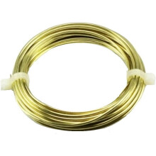 2pcs 12 Ga Round Half Hard Yellow Brass Wire (1/4 Lb. - 13 Ft. Coil)