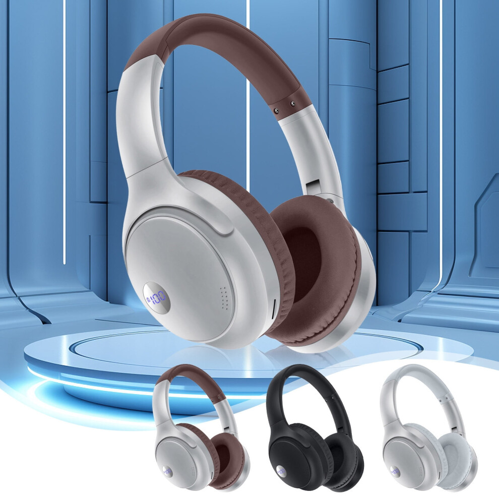 Jacenvly 2024 New Wireless Earphones V5.3, Battery Level Digital Display, Foldable, Immersive Sound Quality, Compatible With Bluetooth Devices 9450273695501