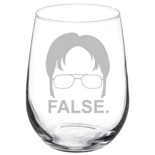 Wine Glass Goblet False Funny (17 oz Stemless)