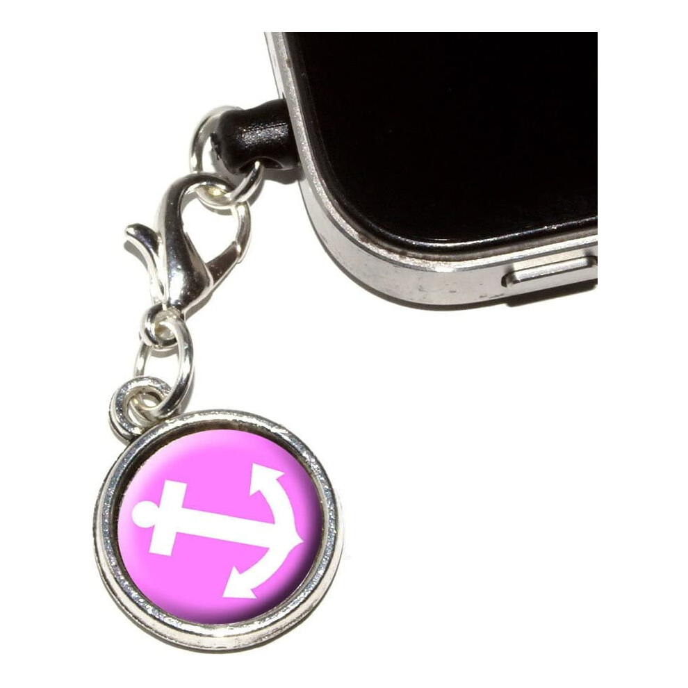 Anchor - Boat Sailing Anti-Dust Plug Universal Fit 3.5Mm Earphone Jack Charm For Mobile Pink 9450273696911