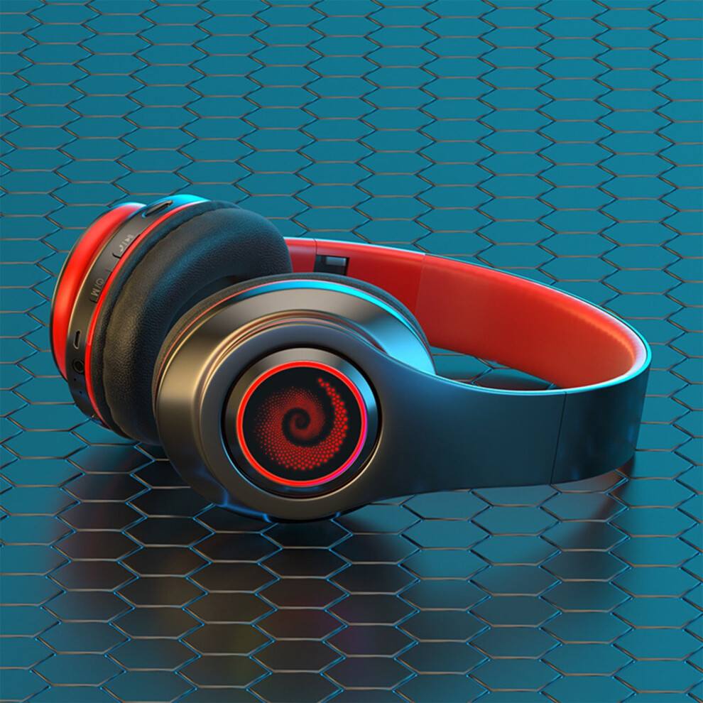 Quinlirra Easter Gifts For Kids Clearance Wireless Bluetooth Headphones Over Ear With Rgb And Mic 8 Hours Of Use Foldable Headset Gifts For Men Light 9450273695495