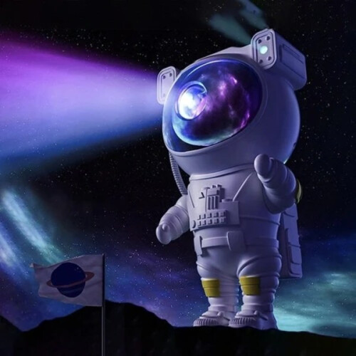 Star Projector Night Light with LED - Astronaut, Galaxies, Nebula - Timer & Remote Control Compatible with Room Decor