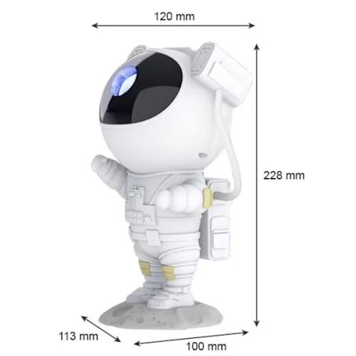 Star Projector Night Light with LED - Astronaut, Galaxies, Nebula - Timer & Remote Control Compatible with Room Decor 2