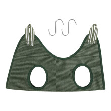Cat Grooming Hammock Towel Pocket Anti-Scratch Kitten Beds Dog Breathable Puppy Small green