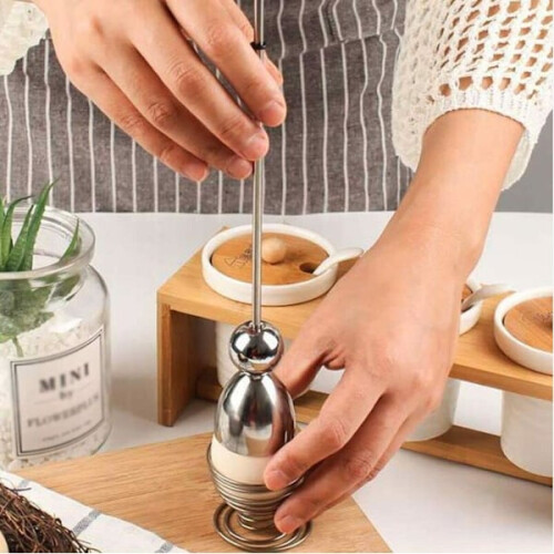 Egg Topper, Egg Peeler Attached with Durable Stainless Steel Screw 1
