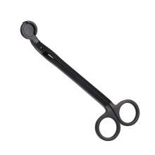 Black Candle Wick Trimmer and Snuffer Set Stainless Steel Cutter for Even Flame Control