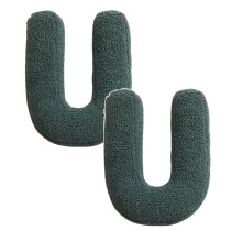 Xubond Velvet Initial Letter Pillow, Compatible with English Letters, Decorative Sofa Cushion for Kids Room, Nursery Decor, Multi-color Fabric