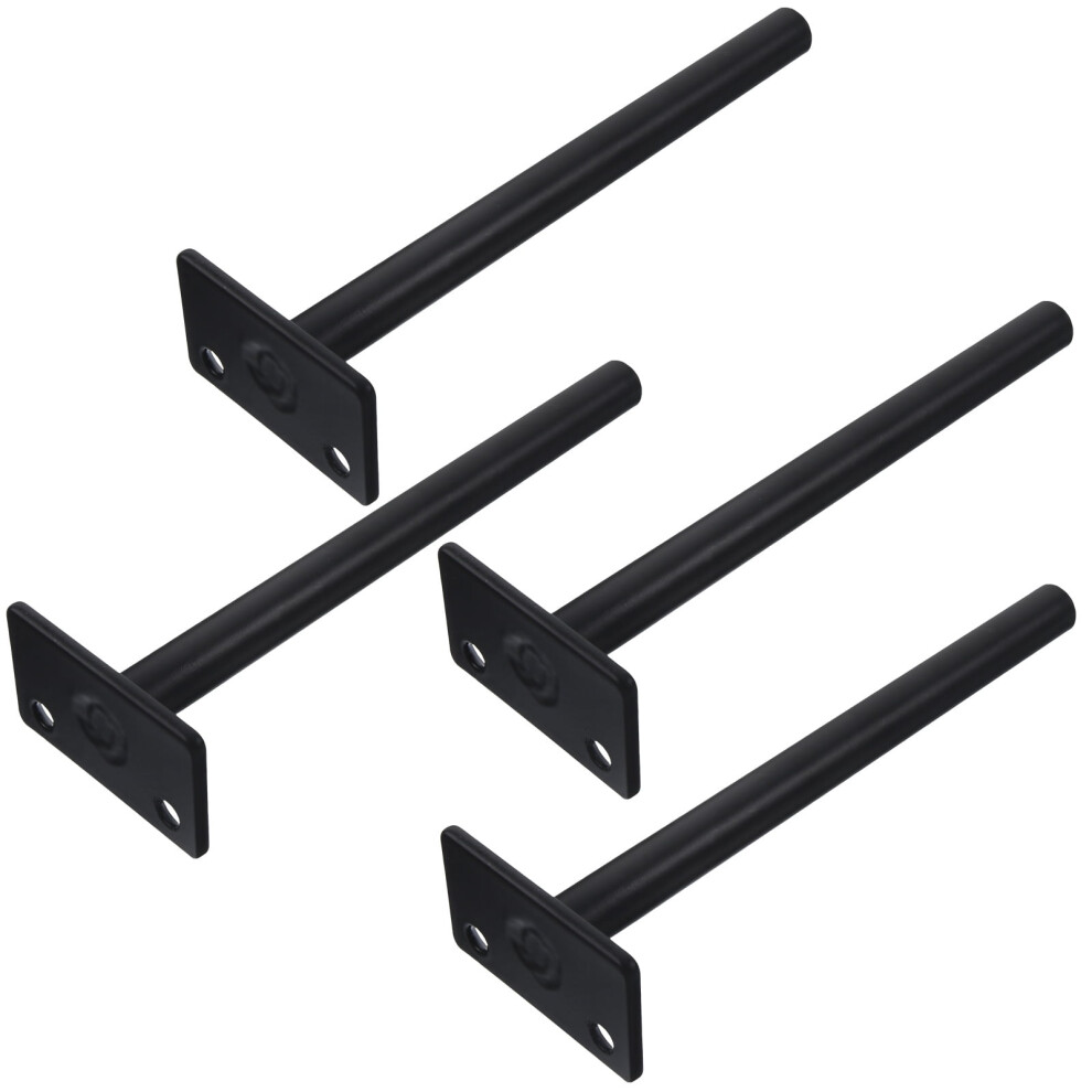 Invisible Furniture Shelf Bracket Iron Blacklig Professional Technology Floating Shelves Hidden Brackets Mounting 4 Pcs 9193271540274