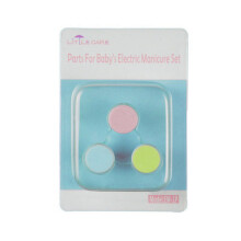 3Pcs Newborn Baby Electric Nail Clippers Grinding Head Replacement Infant Nail Polisher Kits