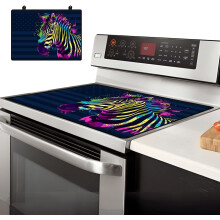 1Pc Cloth Induction Cooktop Protector Mats Baking Mats Rectangle with 4Pcs Plastic Hook Hanger Butterfly 520x720mm