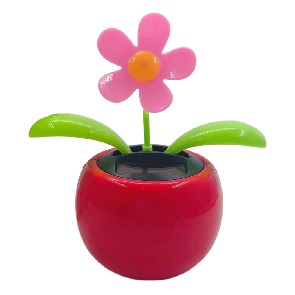Aqcw Car Ornament Funny Solar Powered Cartoon Vibrant Ornamental Decoration Gifts Automobile Dashboard Dancing Flower Swinging Toy For Friend 9418476311932