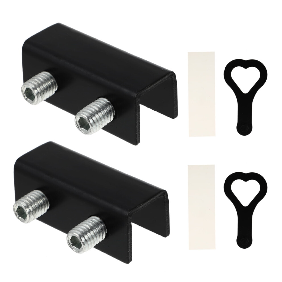 2 Pcs Safety Sliding Window Stopper Protection with Key No Punching Child
