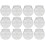 12 Pack - 4 Inch (100mm) Ivy Bowls Clear Plastic Shatterproof 1