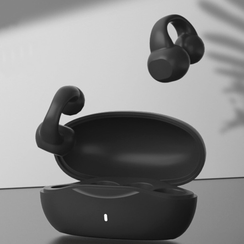Lulshou Bluetooth Headphones, Clip-On Ear Bluetooth Headset 9D Stereo Surround Sound Bluetooth Headset 9130661595124