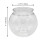 12 Pack - 4 Inch (100mm) Ivy Bowls Clear Plastic Shatterproof 3