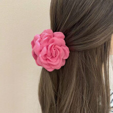 Rose Crab Flower Hair Clip ROSE RED 9CM rose red 9cm