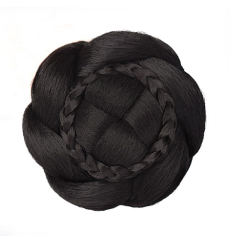 Unisex Hair Bun Hairpiece Synthetic Hair Bun Extension Natural Look Updo Chignon For Women