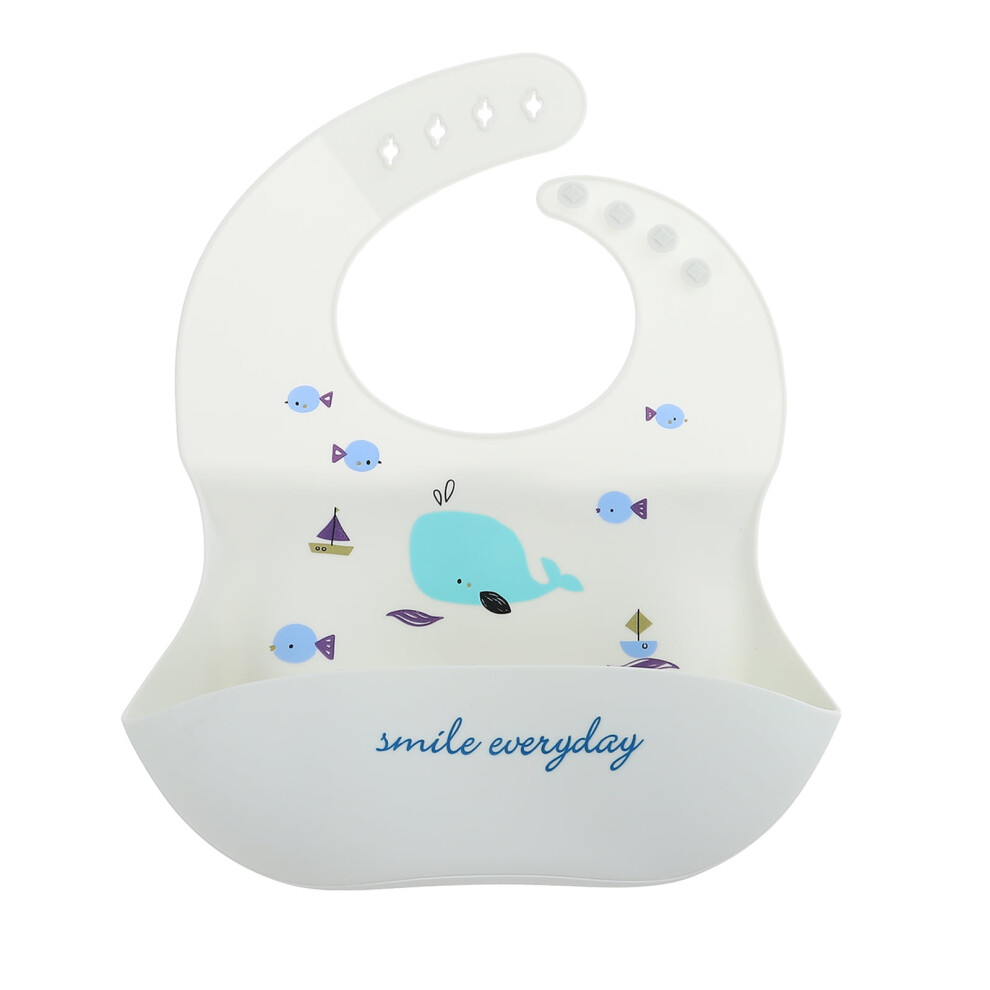 Silicone Baby Bib Waterproof Baby Bib Silicone Bib for Infant Home Baby Feeding Bib