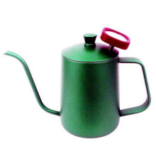 ZPSHYD Gooseneck Kettle, 600ml Pour Over Coffee Kettle Stainless Steel Gooseneck Teapot with Thermometer Black, Pink, Green(Green)