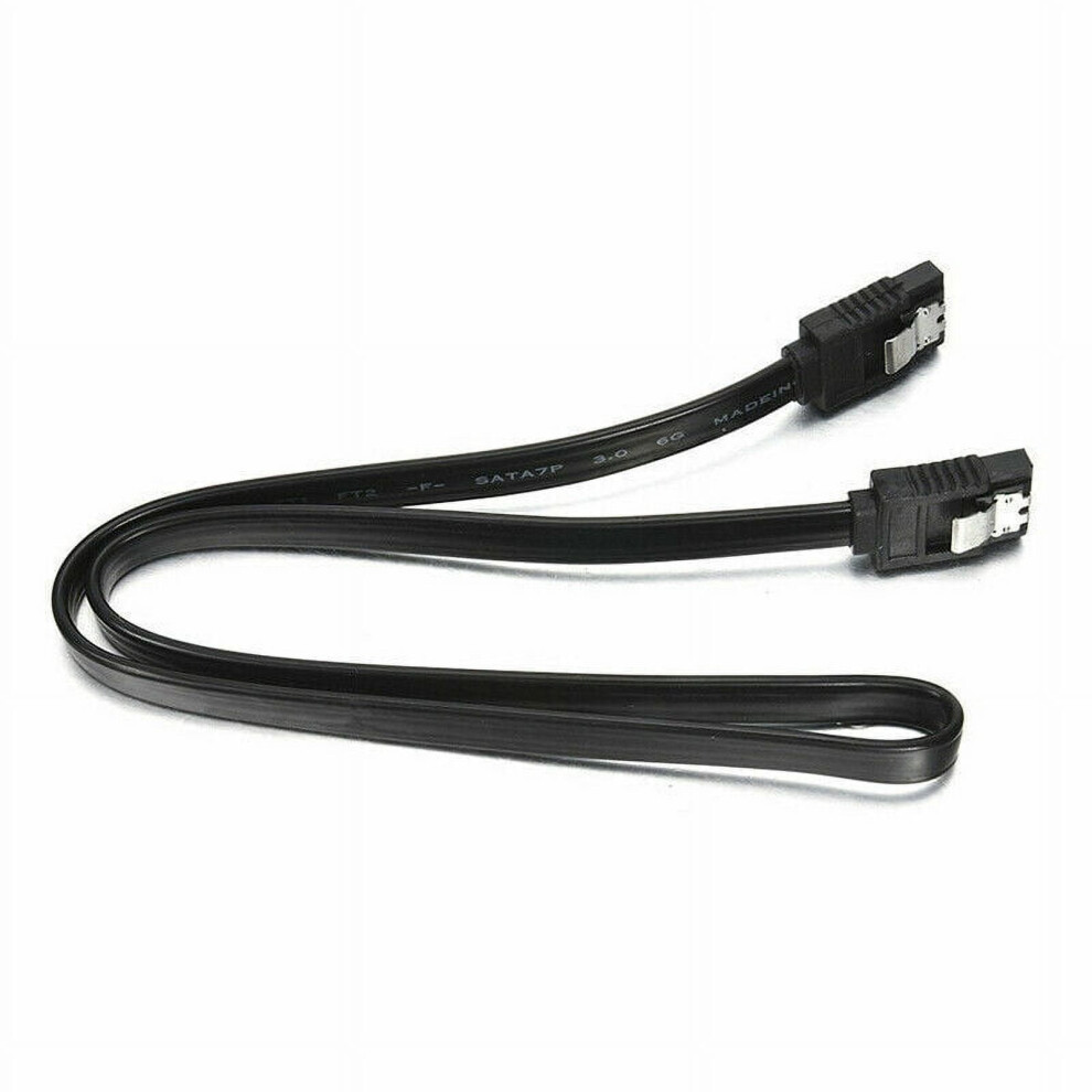Sata Cable Iii Sata Cable Iii 6Gbps Straight Hdd Sdd Data Cable With Locking Latch 15 Inch For Sata Hdd, Ssd, Cd Driver, Cd Writer - Black 9130661595711
