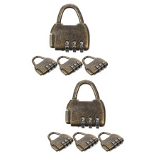 8 Pcs Combination Lock Outdoor Combination Lock Padlock Retro Antique Style Combination Lock
