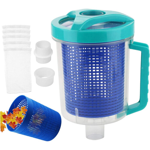 Pool Leaf Canister with Easy Clean Mesh Basket, Plastic Leaf Catcher for Automatic Pool Cleaner 1