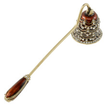 Vintage Metal Candle Snuffer with Long Handle, Decorative Safe Flame Extinguisher for Home