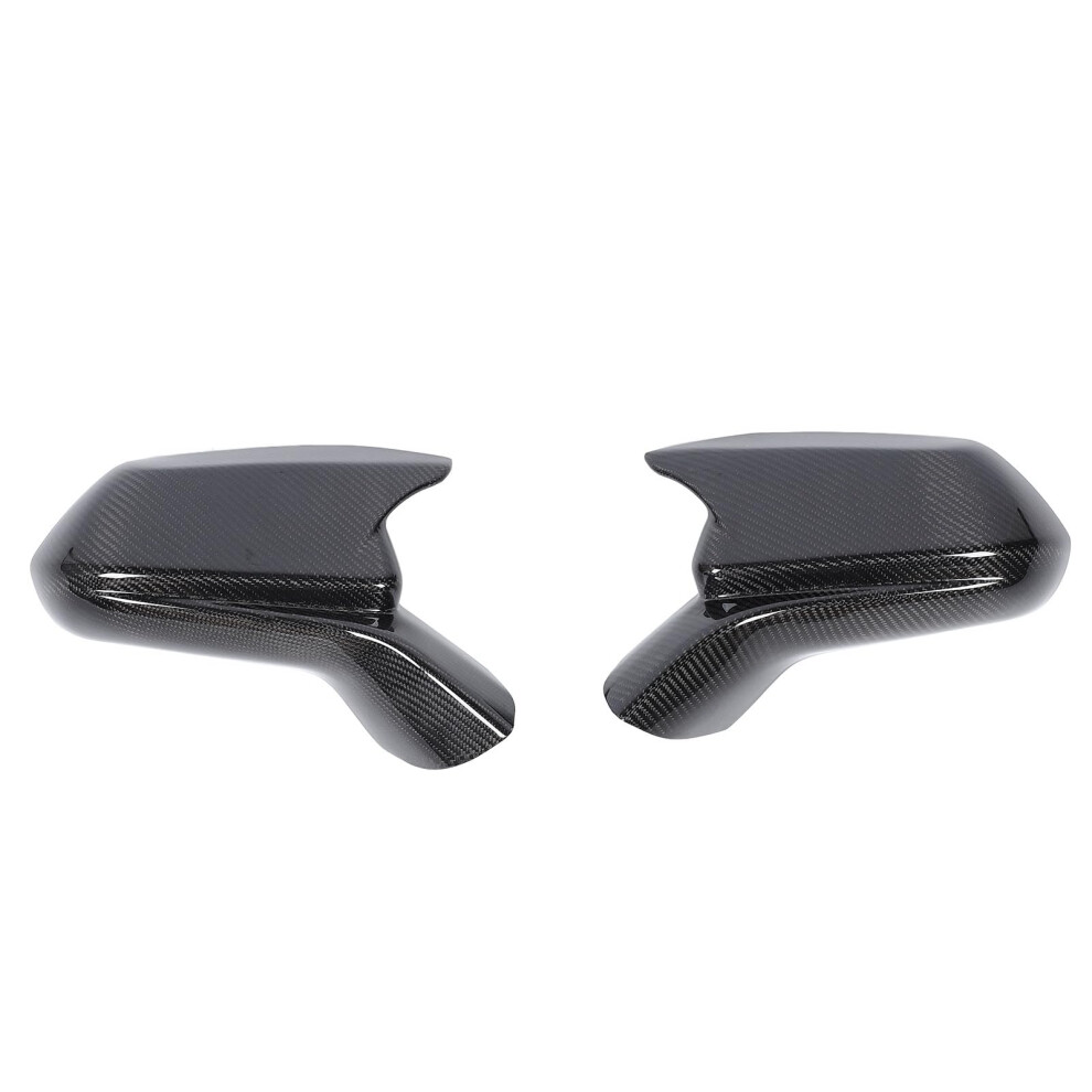 1 Pair Carbon Fiber Rearview Mirror Cap With Scratchresistant Weatherproof Sporty Finish For Cars 9113335489837