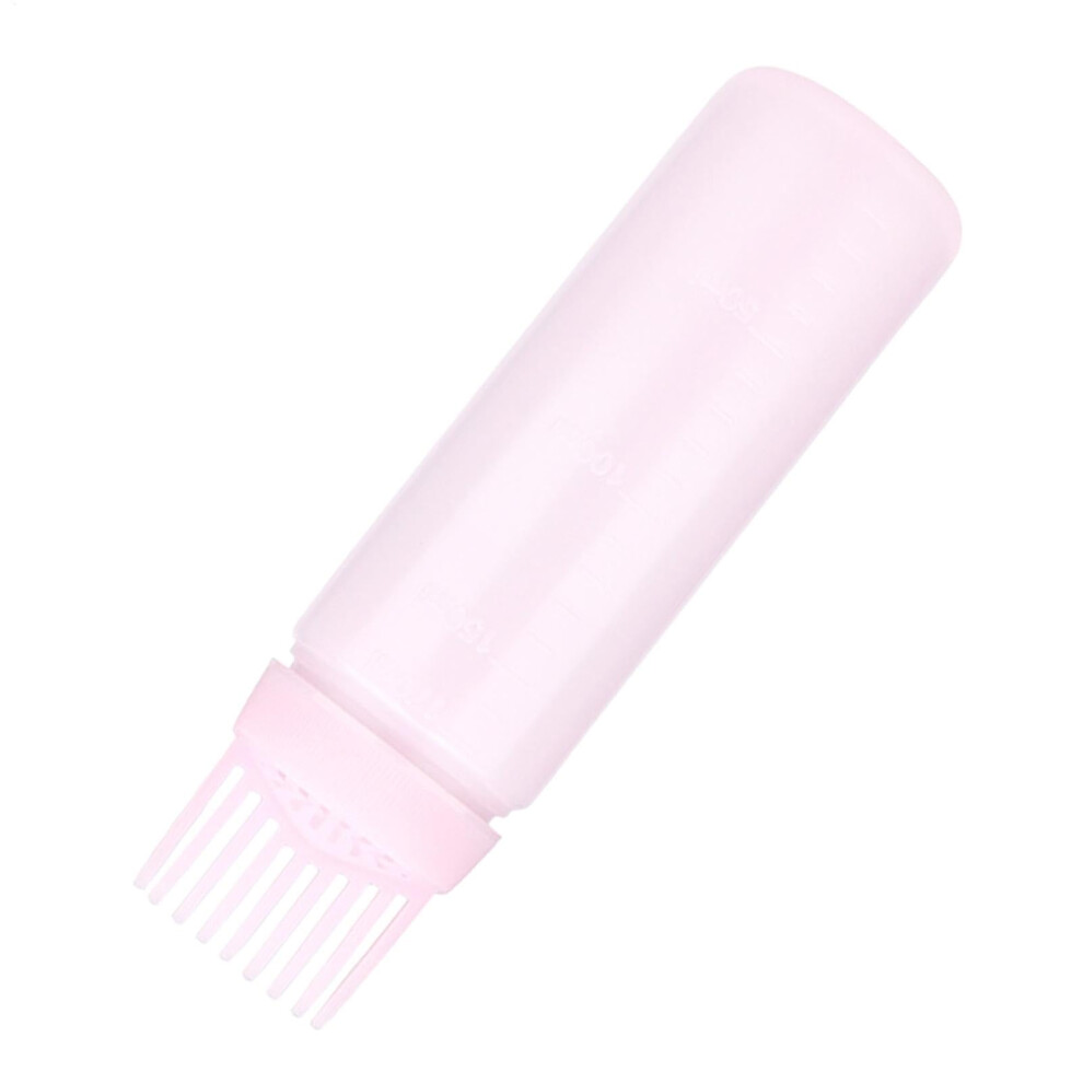 Pink Hair Dye Applicator Bottle 170Ml With Measurement Scale, Reusable Hair Oil Applicator