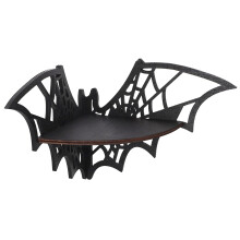 Bat Corner Shelves, Wooden Gothic Floating Wall Shelves for Bedroom, Bathroom, Kitchen, Compatible with Crystal Display