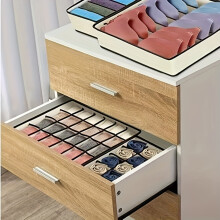 4pcs Space-Saving Underwear Drawer Baskets, Fabric Organizer for Bras, Panties, Ties - Closet & Wardrobe Storage for Bedroom, Dorm