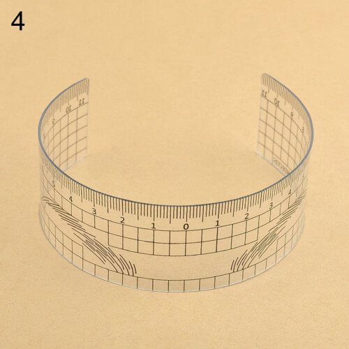 Happydeer Microblading Measure Semi Permanent Stencil Makeup Eyebrow Tattoo Guide Ruler