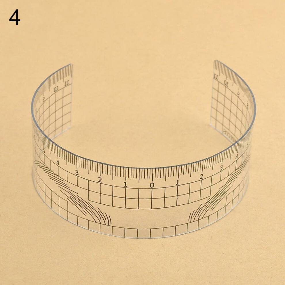 Happydeer Microblading Measure Semi Permanent Stencil Makeup Eyebrow Tattoo Guide Ruler