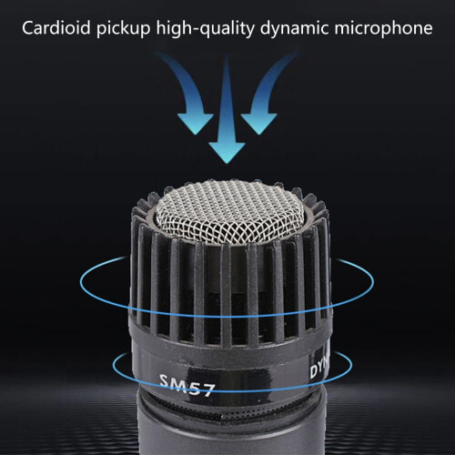SM57 Dynamic Handheld Microphone Multiple Use for Singers, Actors, and Auditory Professionals, Noise Reduction 2